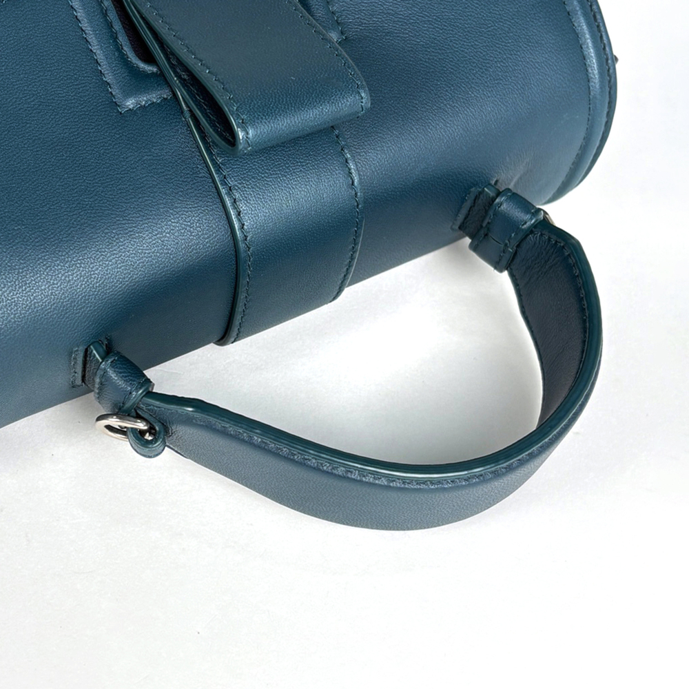Bottega Veneta Piazza Small Intrecciato 2-Way Shoulder Bag, Leather, Green, B... - Picture 7 of 8